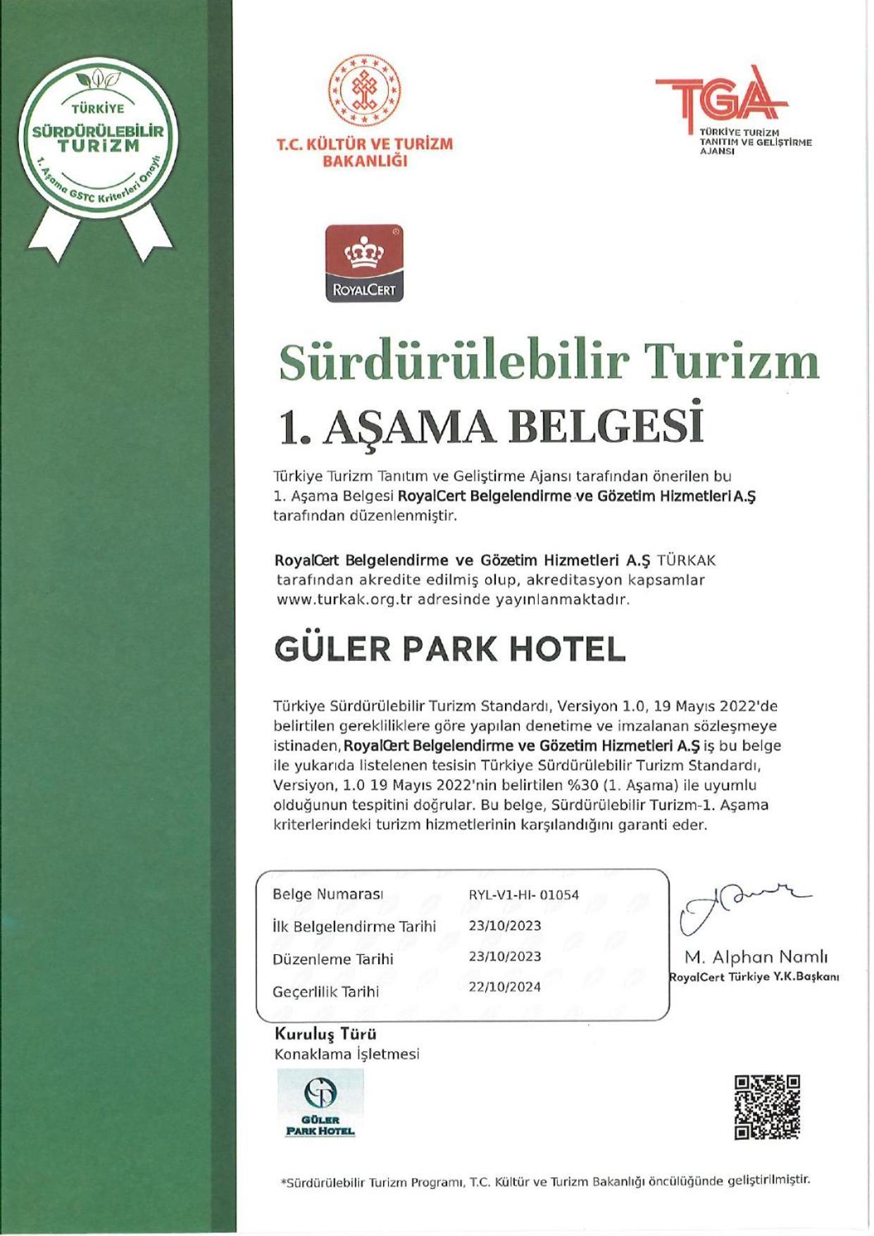 Goeruekle Gueler Park Hotel Exteriér fotografie